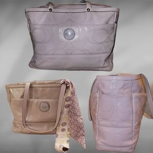 COACH Tote/baby bag with free wallet